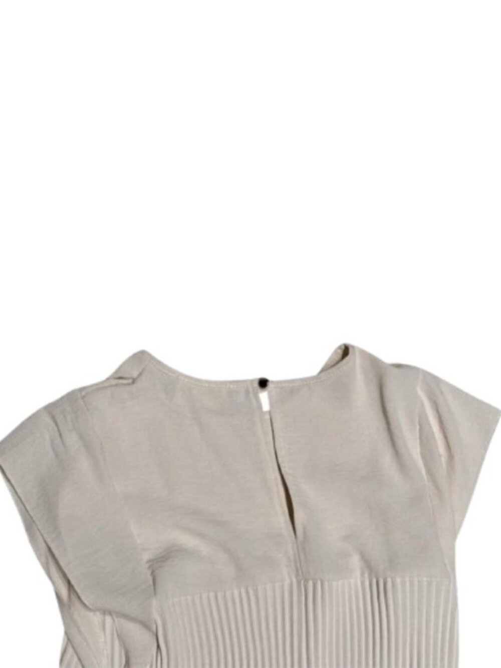 Floria pleated midi dress cream women's size 12 - Picture 7 of 7